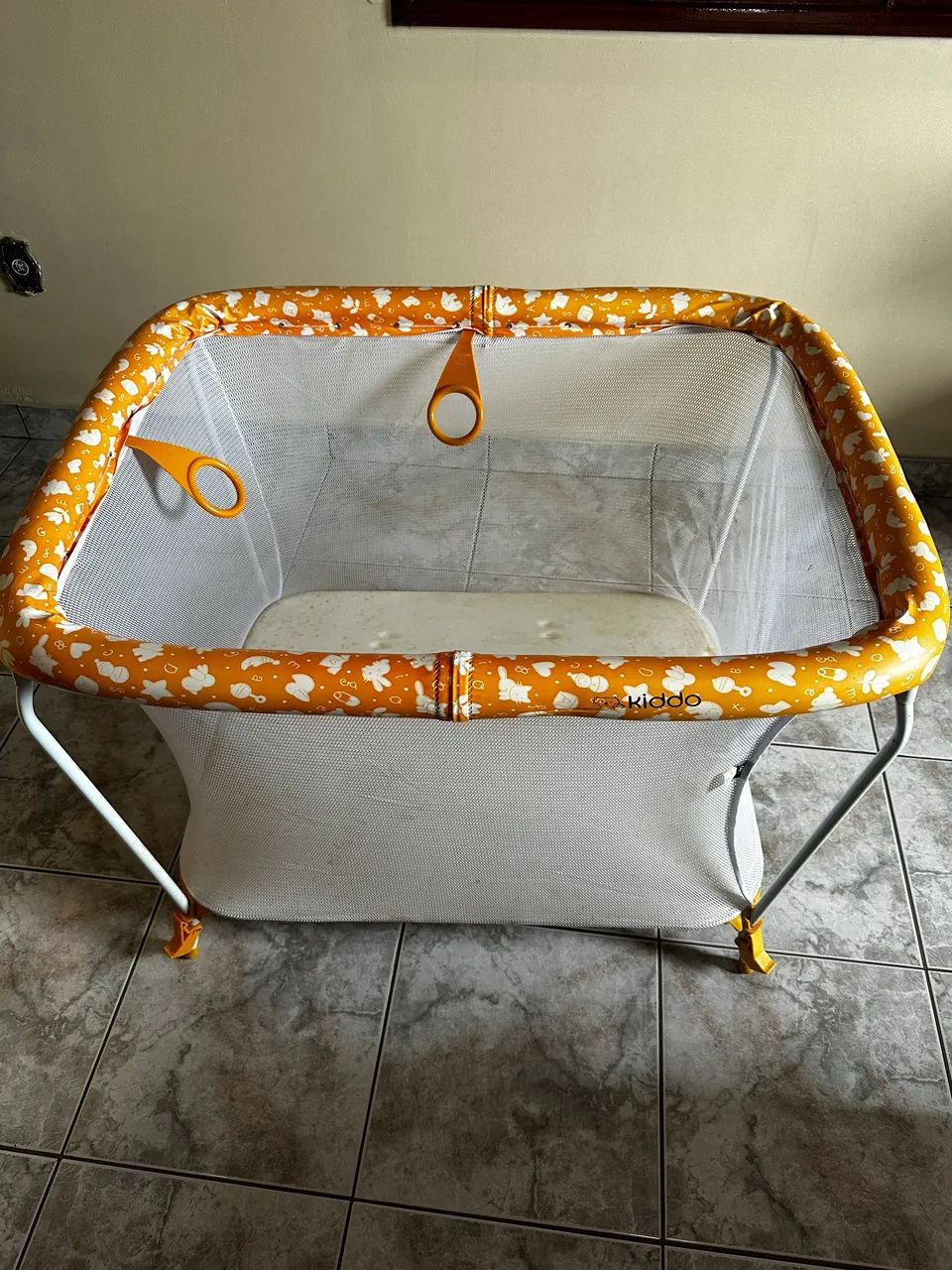 Cercado / chiqueirinho Kiddo (laranja/branco) - Foto 3