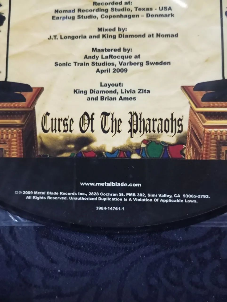 Mercyful Fate Evil - guitar hero Metallica - picture disc