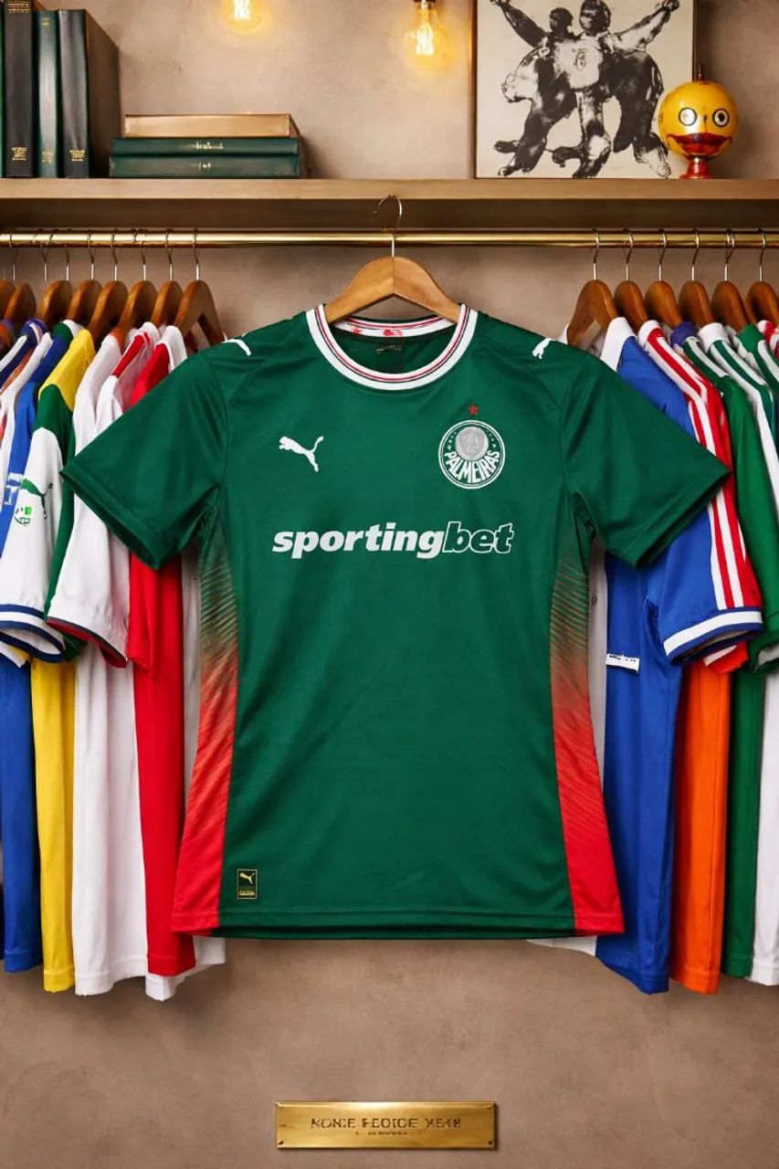 Camisa Palmeiras Nova Feminina e Masculina Atacado e Varejo - Foto 2