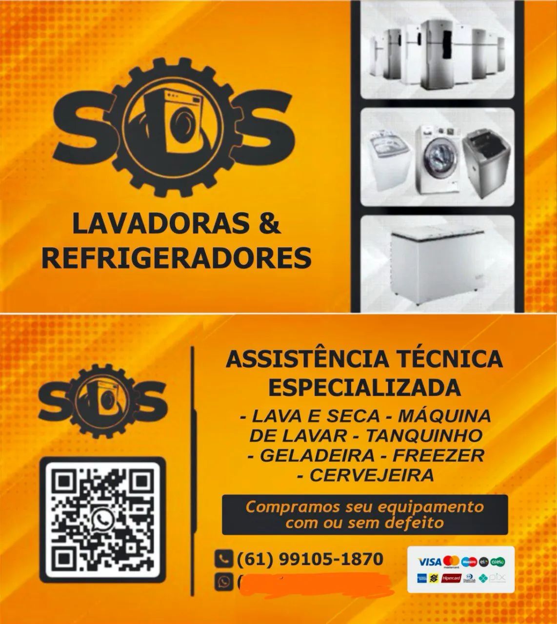 Máquinas de lavar, lava e seca, geladeira, Frezer, ar condicionado, microondas 