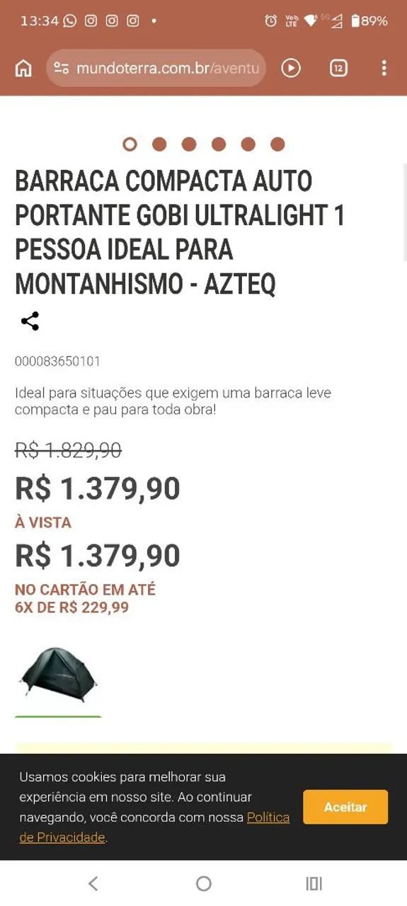 Barraca camping ultralight azteq gobi - Foto 4