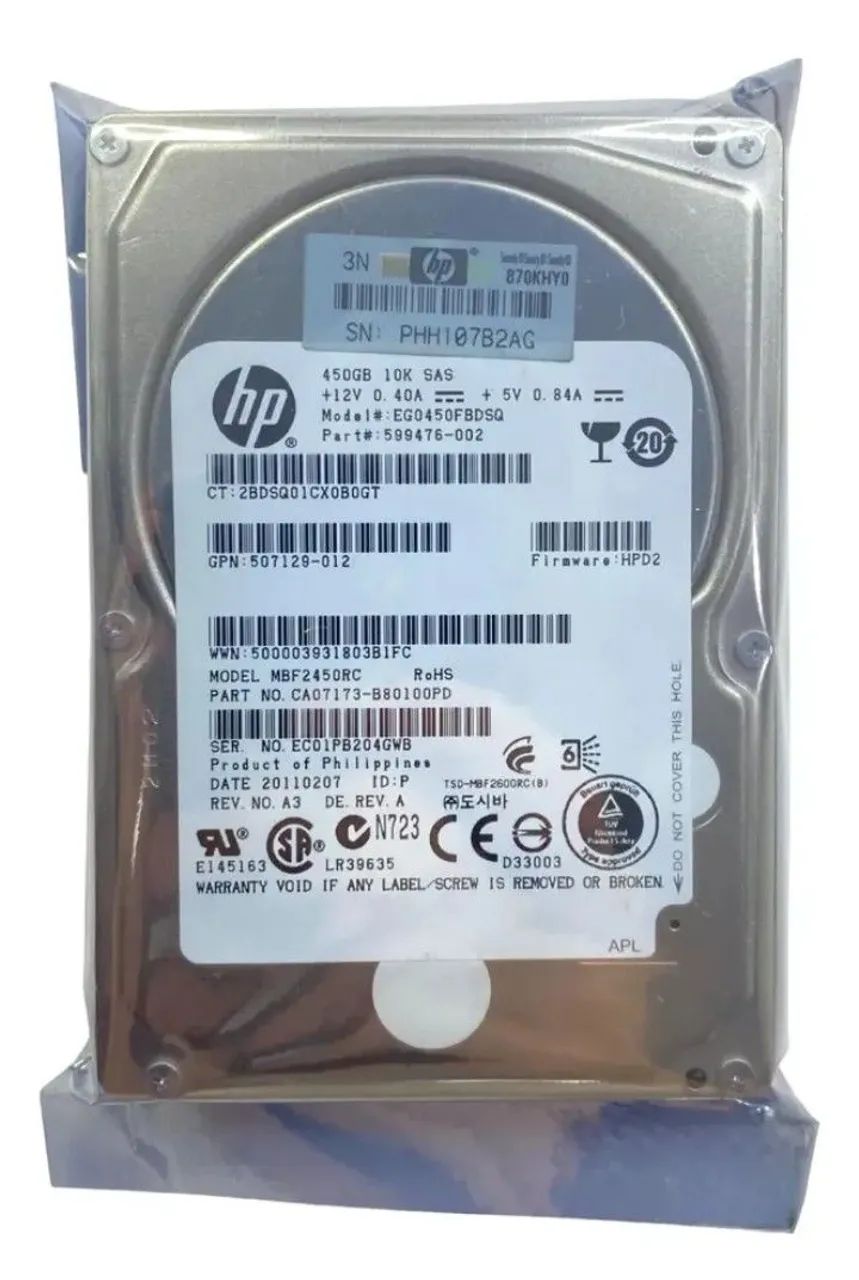 Hp HD 450 Gb