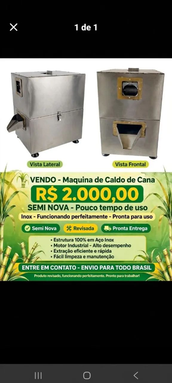 Máquina de caldo de cana