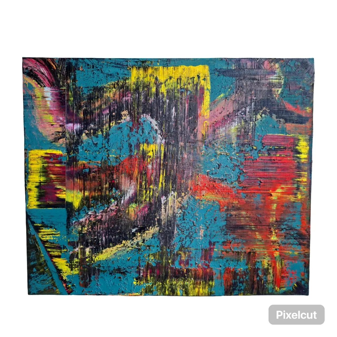 Quadro óleo sobre tela abstrato