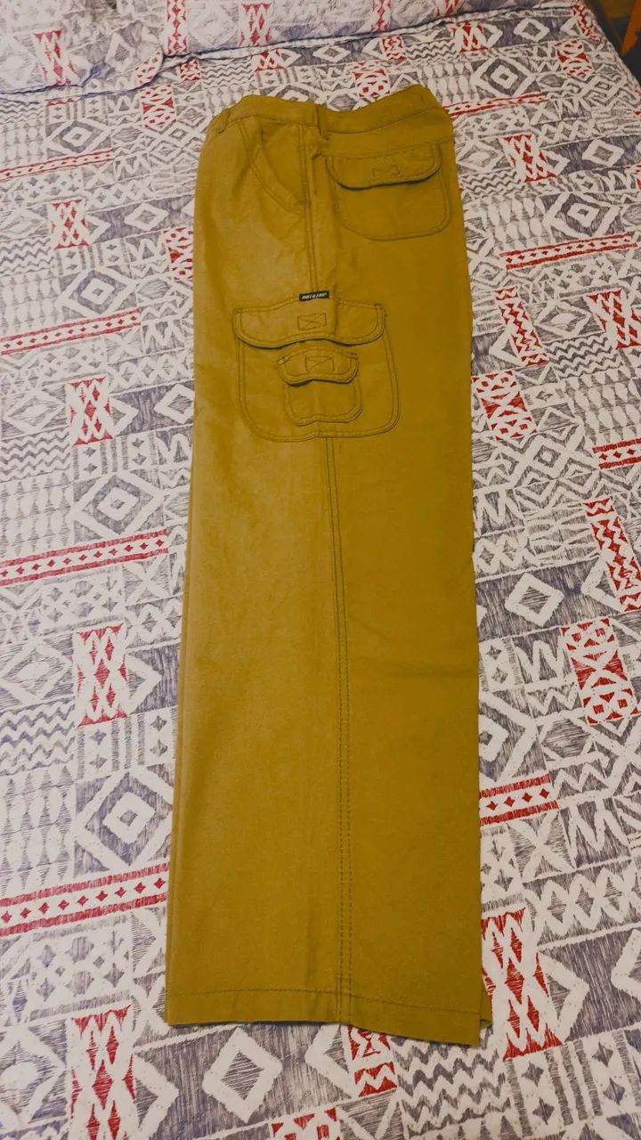 Calça de cargo verde oliva 44 - Foto 3