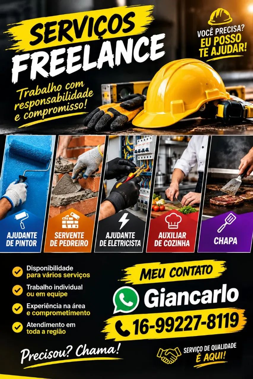 Ajudante Geral - Freelancer 