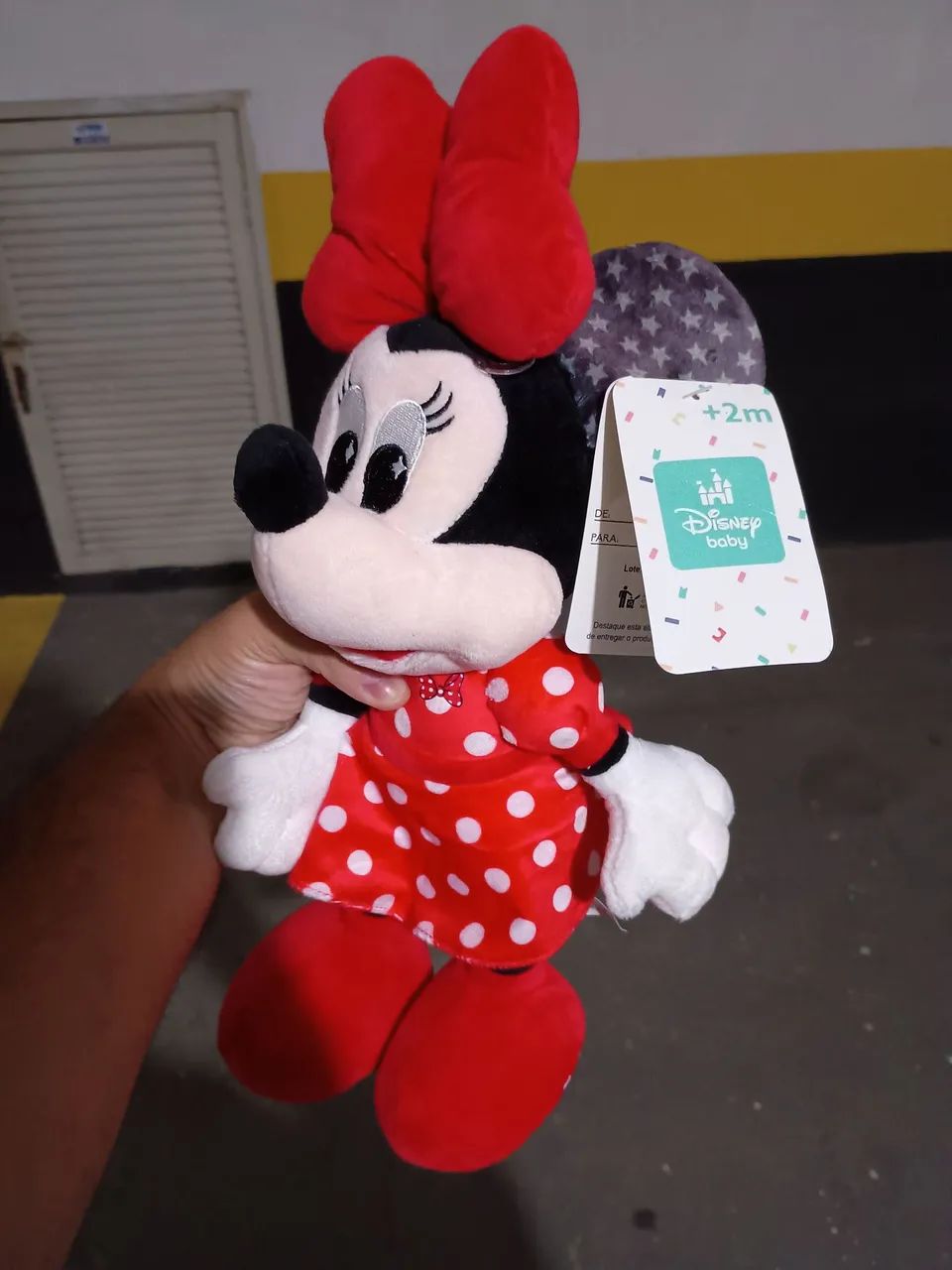 Pelúcia original Disney baby Minnie BR Machine - Grátis Patrick também original