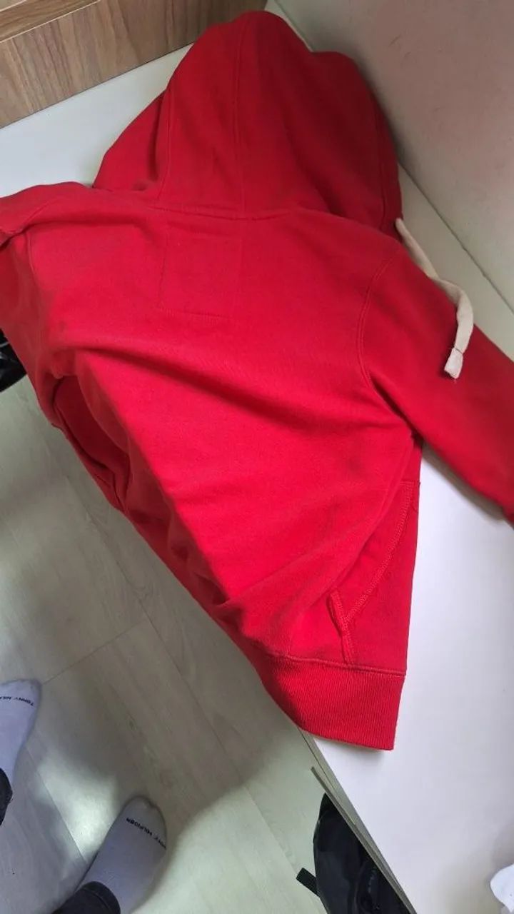 Blusa moleton infantil brooksfield original vermelha  - Foto 3