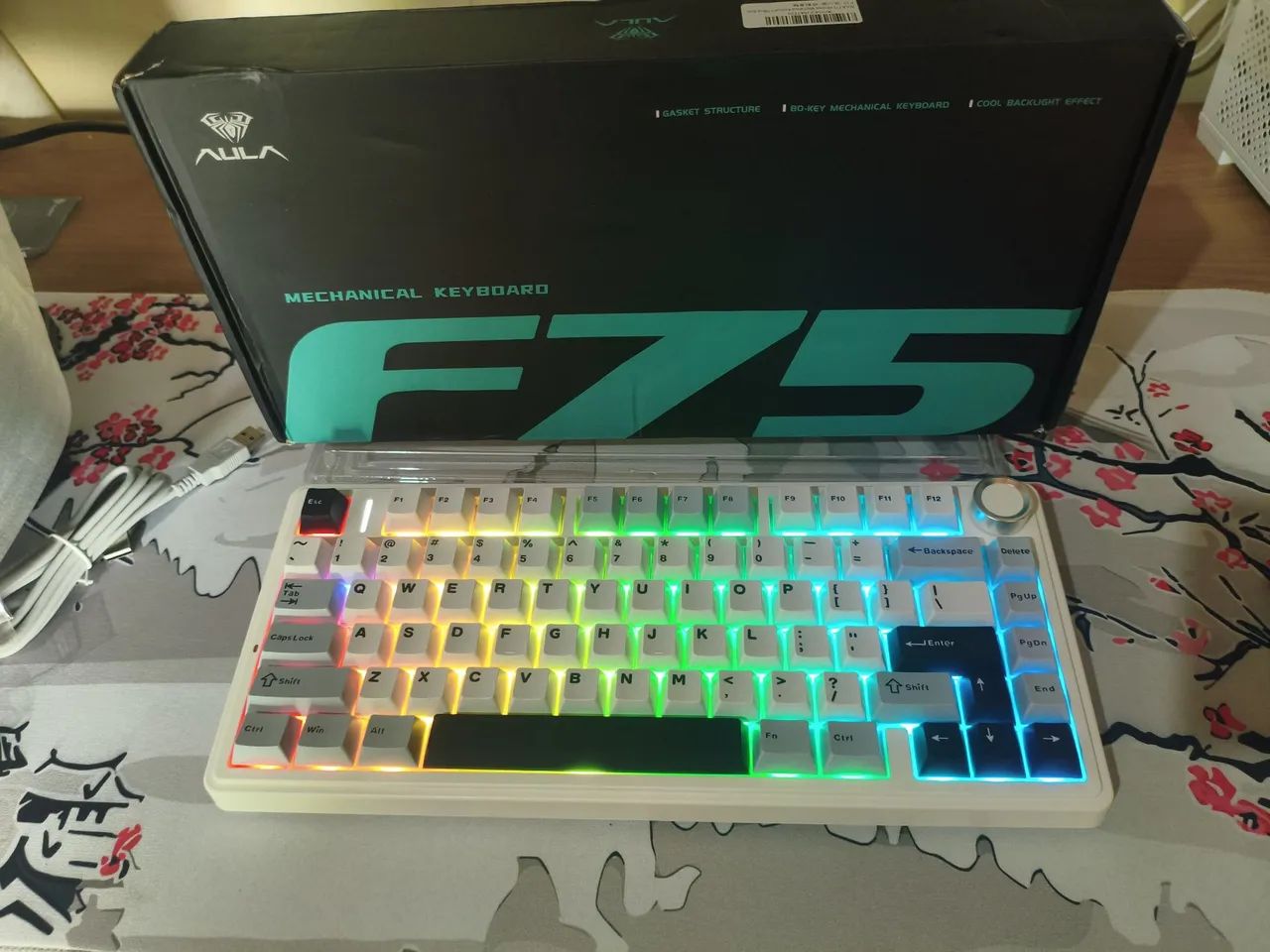 Teclado Mecânico Aula F75 - Novo - Foto 3