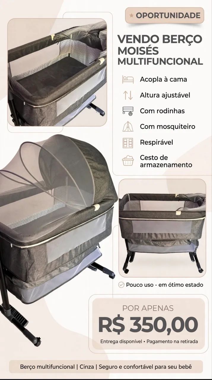 Berço Portátil  - Foto 4