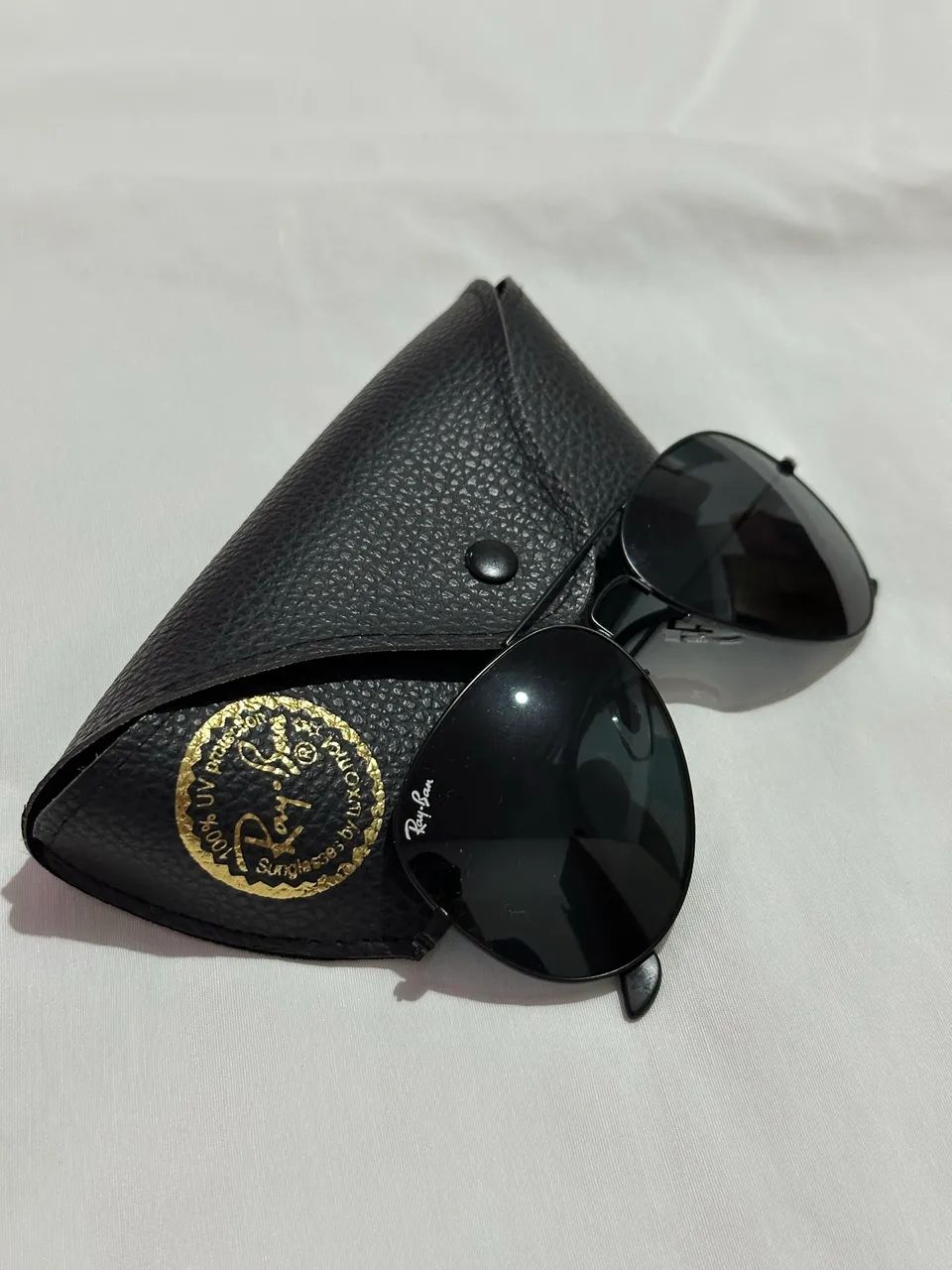Óculos de Sol Ray-Ban Aviador Preto Original com Case - Foto 2