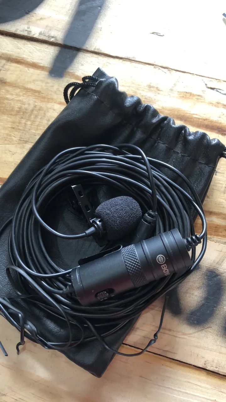 15 Microfone de Lapela BOYA BY-M1, Omni Direcional, Preto