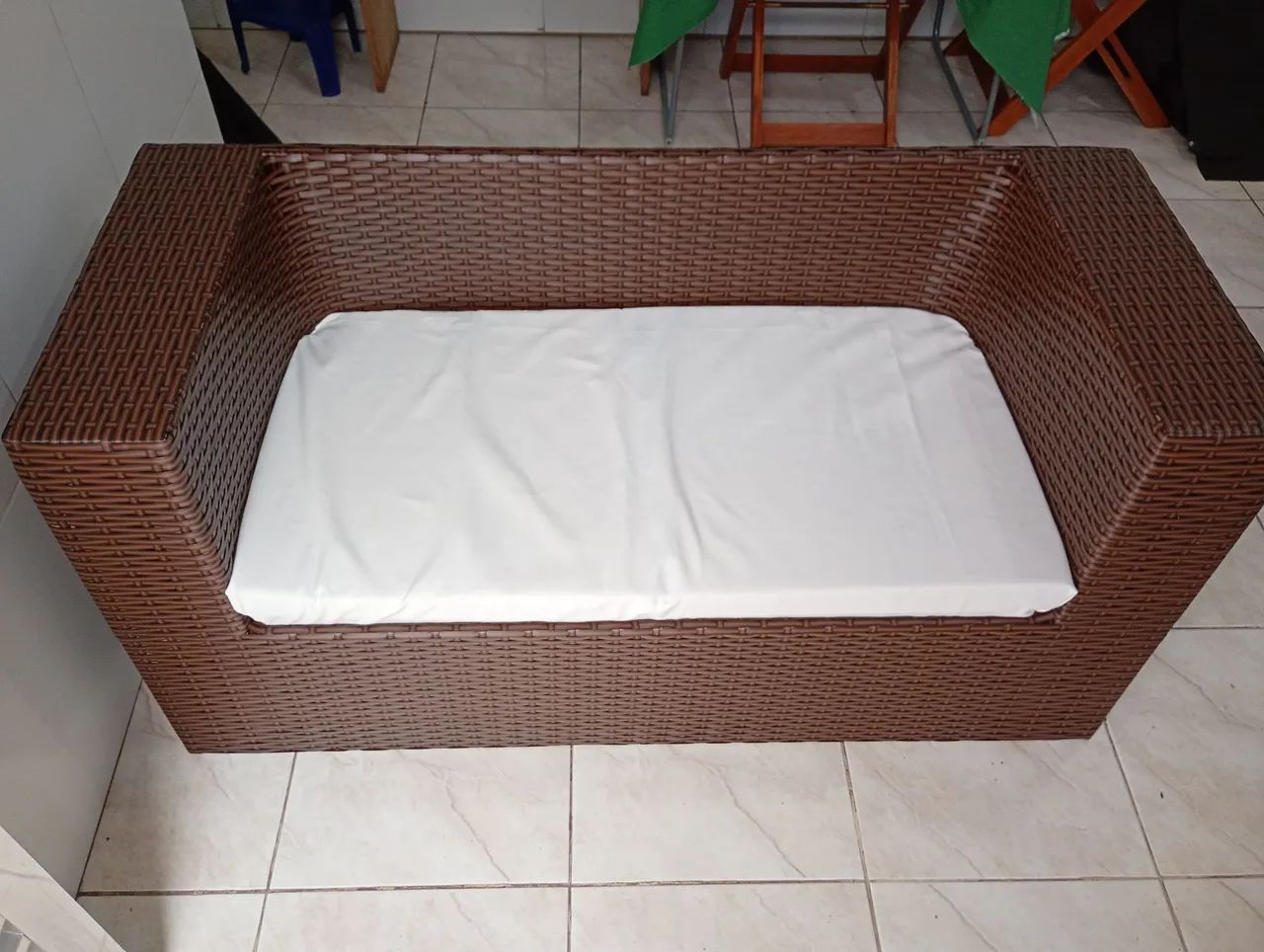 Sofá Pronta entrega 130 cm braço 15 cm Oferta 