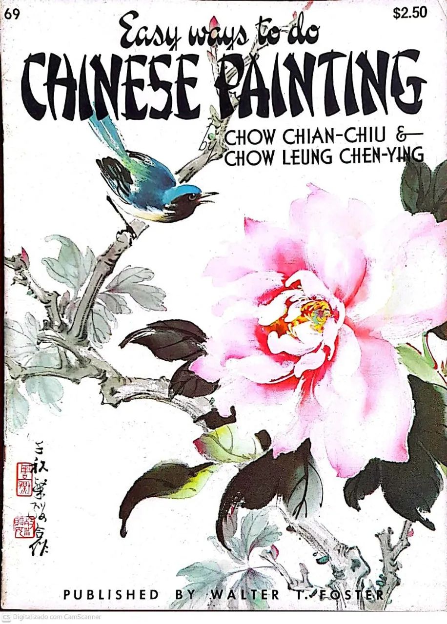 Livro Arte Vintage de 1986 "Maneiras fáceis de fazer pintura chinesa" (usado) N°69 
