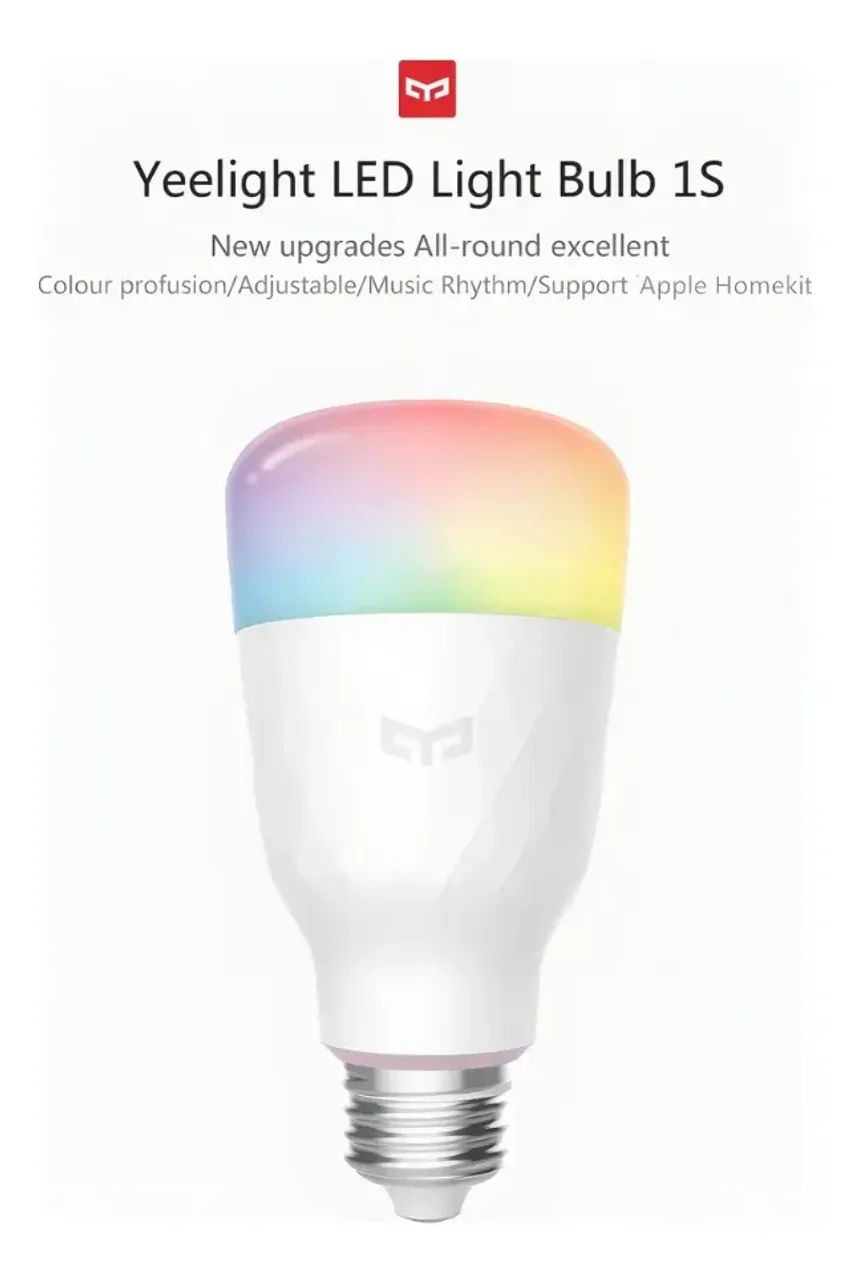 Lâmpada Yeelight Smart LED Bulb 1S E27 RGB Wi-Fi Compatível Apple HomeKit - Foto 3