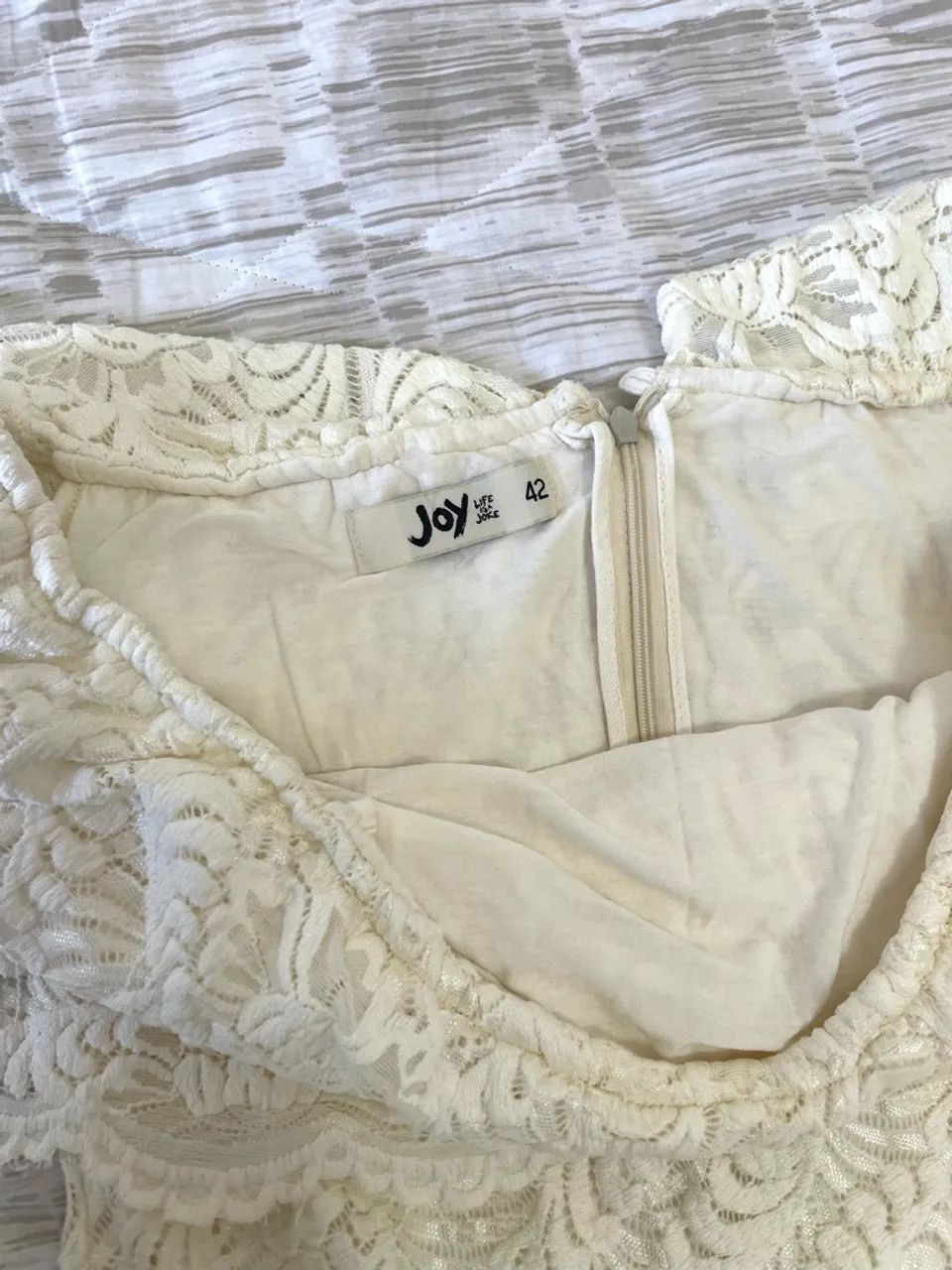 Vestido branco de renda longo JOY 42 - Foto 5