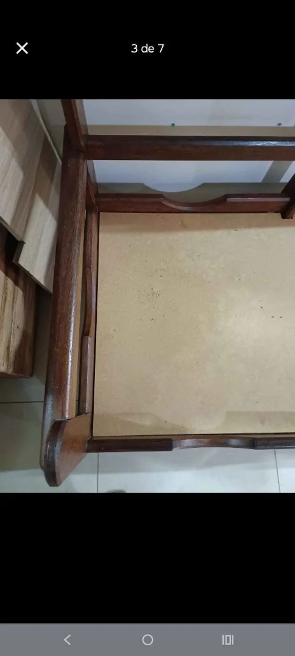 Conjunto de Sofás em Madeira Maciça (Sucupira) - 2 e 3 lugares - Foto 4