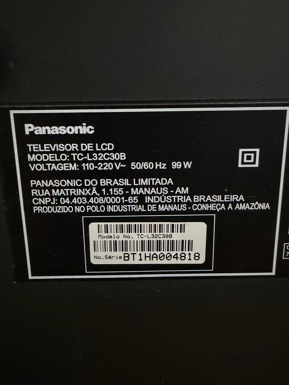 TV LCD Panasonic VIERA TC-L32C3 32" C 720p - Foto 4