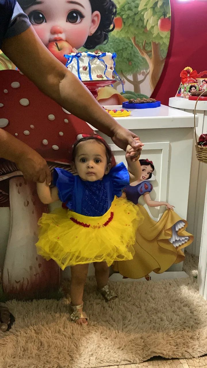 Vestido romper branca de neve - Foto 2