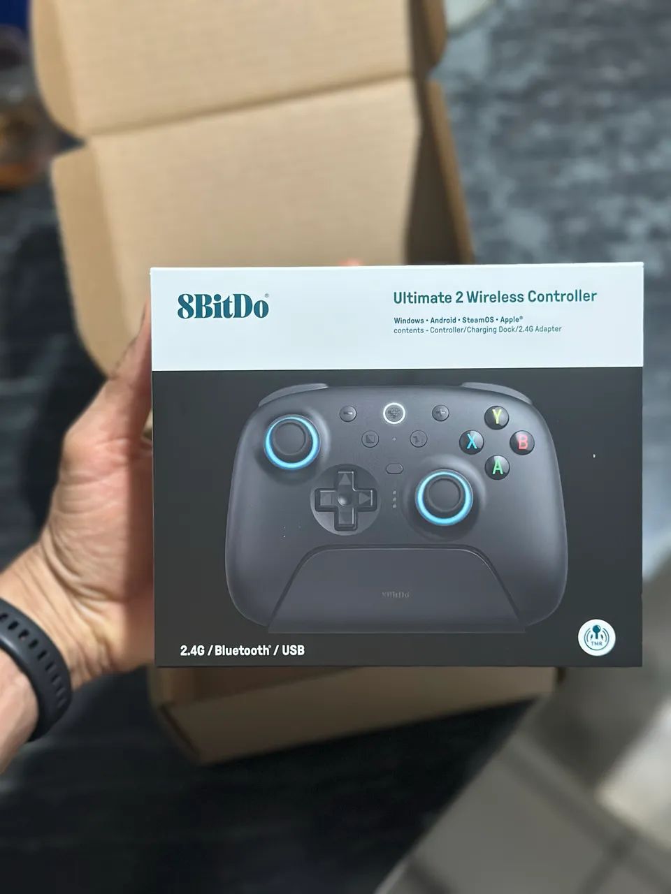 Controle 8bitDo ultimate 2 Wireless com base de carregamento 