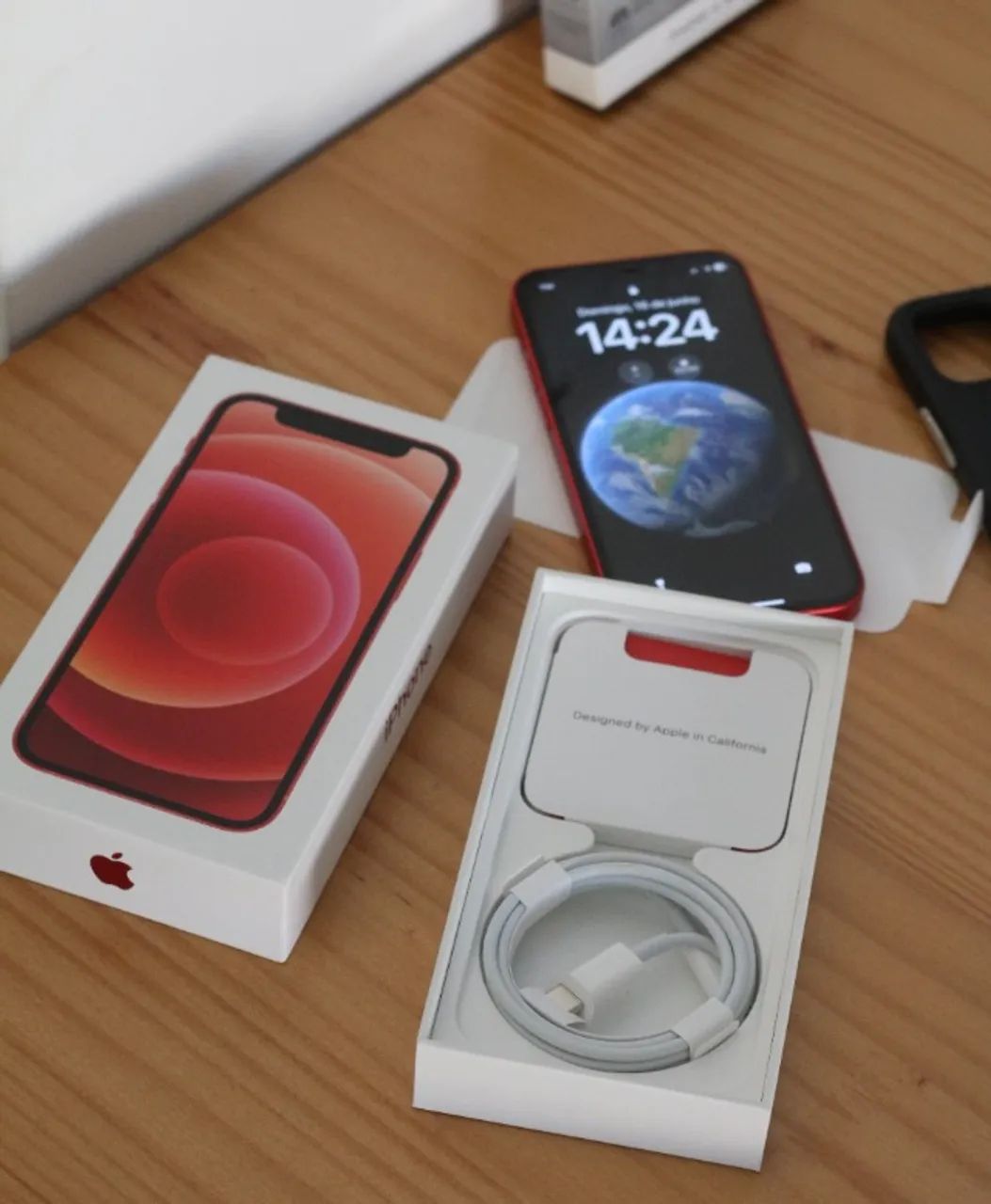 Iphone 12 mini - 256gb - Product Red - usado 75% bateria