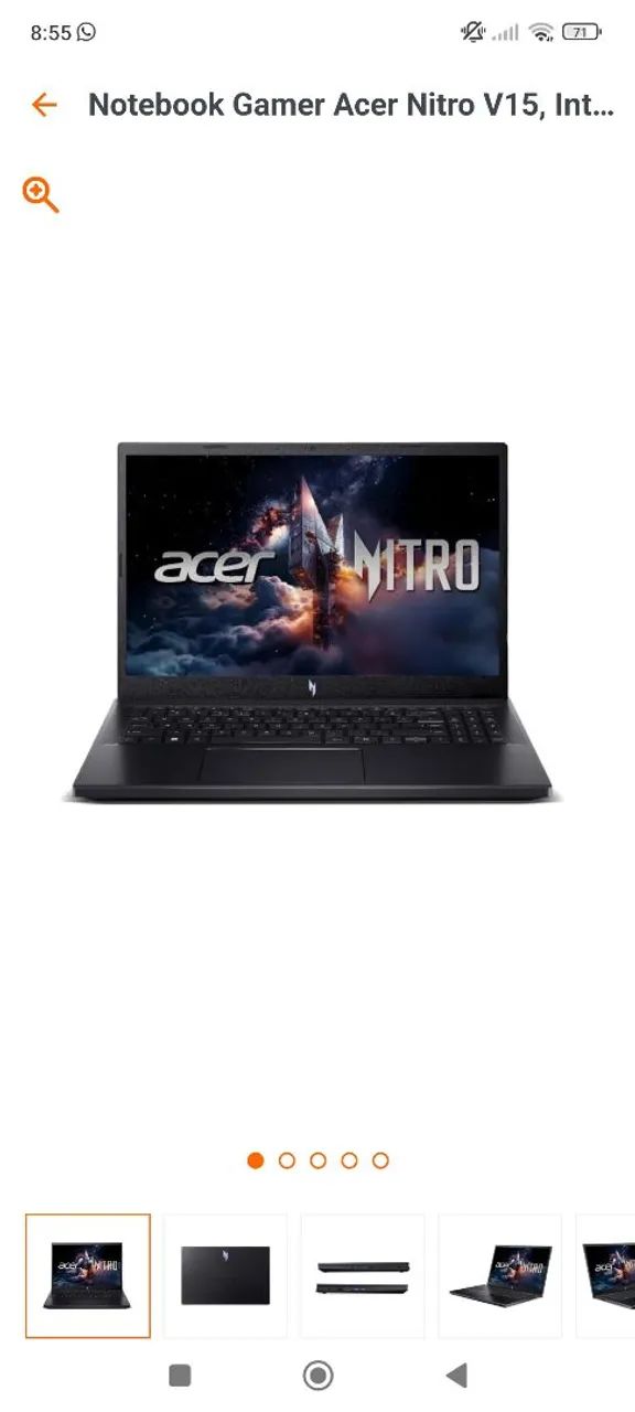 Notebook Acer 7037 16GB RTX 4050 - Foto 4