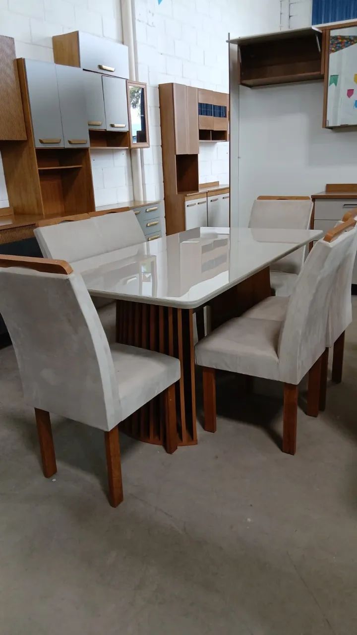 OPORTUNIDADE - Mesa dará 1.80x90 c/ 06 cadeiras  - Foto 2