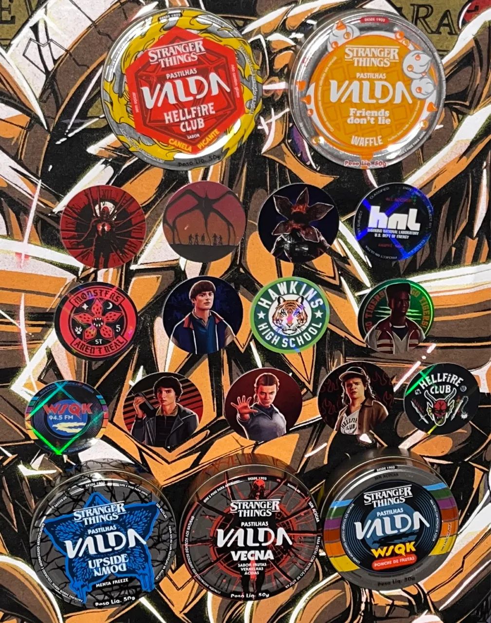 Tazos Stranger Things | Coleção completa de Tazos e Latas - Foto 3