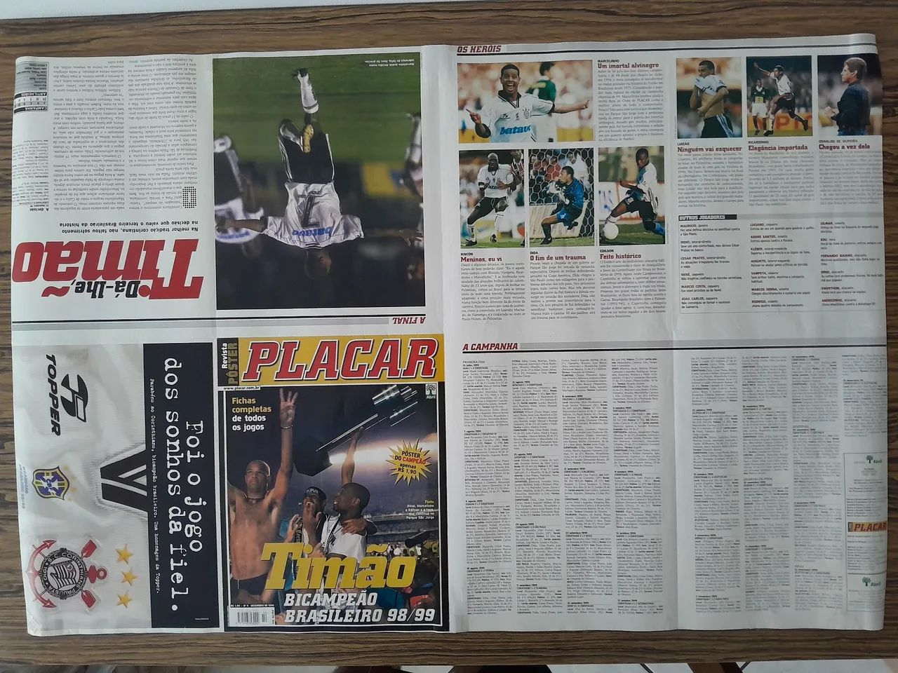 Pôster Corinthians - Campeão Brasileiro 1999 - Foto 2