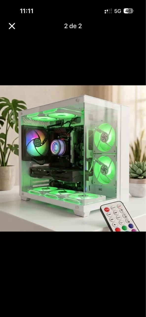 PC Gamer Ryzen 5500X3D + RX 7600 | ACEITO TROCA EM NOTEBOOK - Foto 2