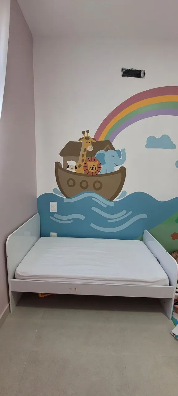 Berço e cama 2 em 1