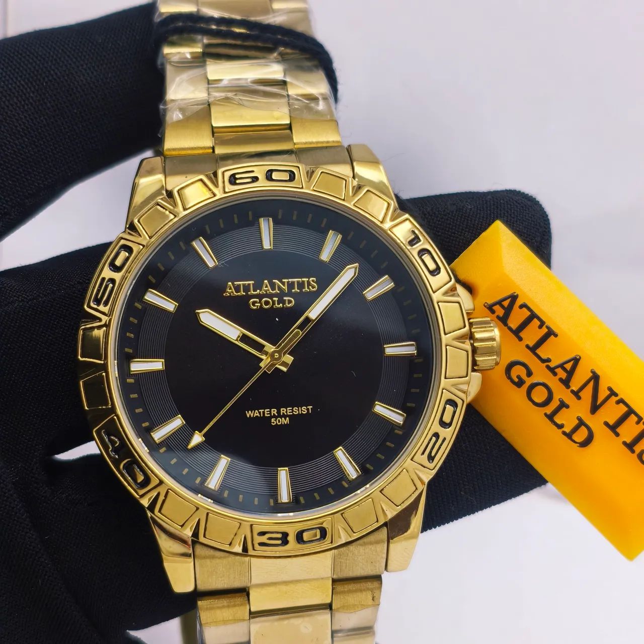 Relógio masculino ATLANTIS prova d'água luxo  - Foto 3