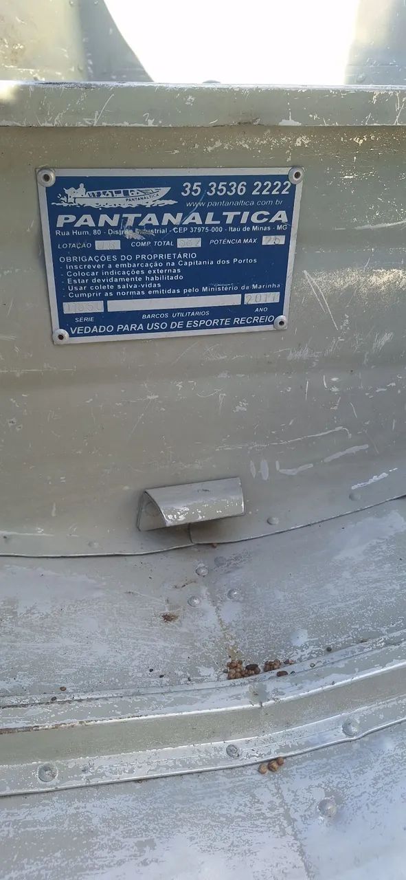 Barco Flay 600 Pantanaltica, com motor e carreta - Foto 7