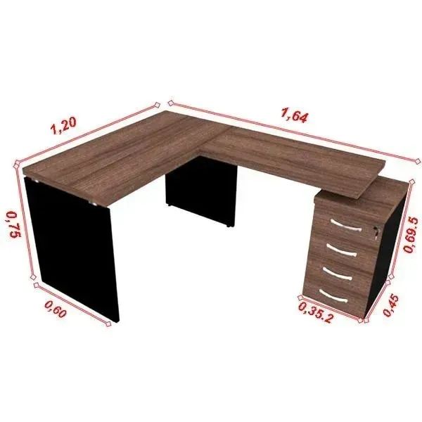 Mesa de Escritório e Móveis de Escritório - Foto 4