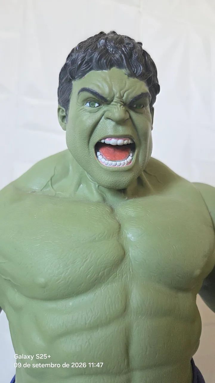 BONECO DO HULK - PEÇA DE COLEÇÃO IMPRESSIONANTE!  - Foto 3