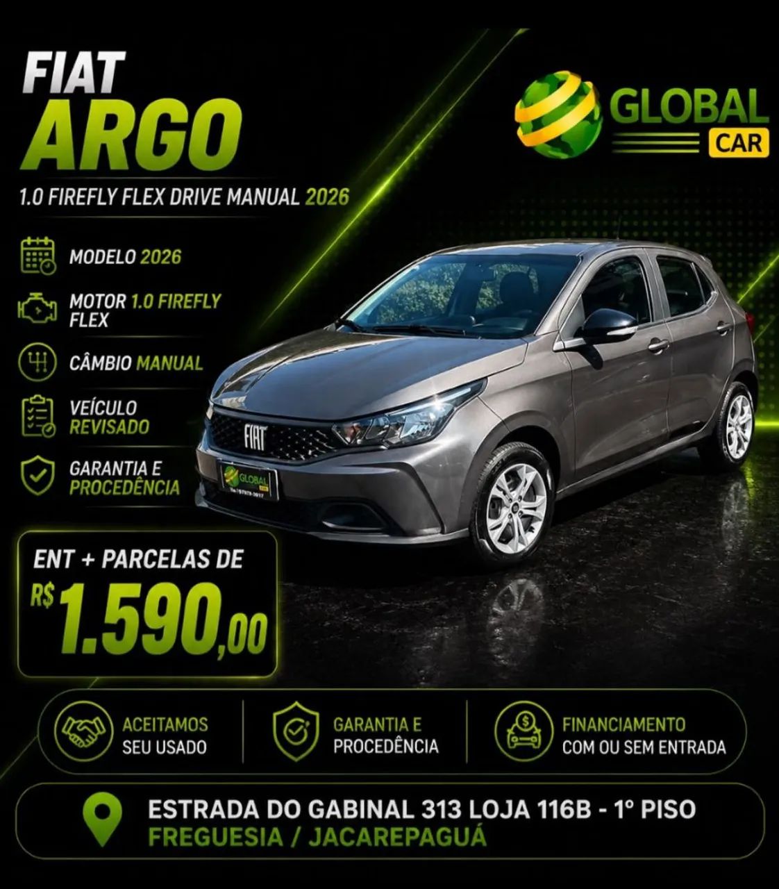 Fiat Argo ARGO DRIVE 1.0 6V Flex 2026