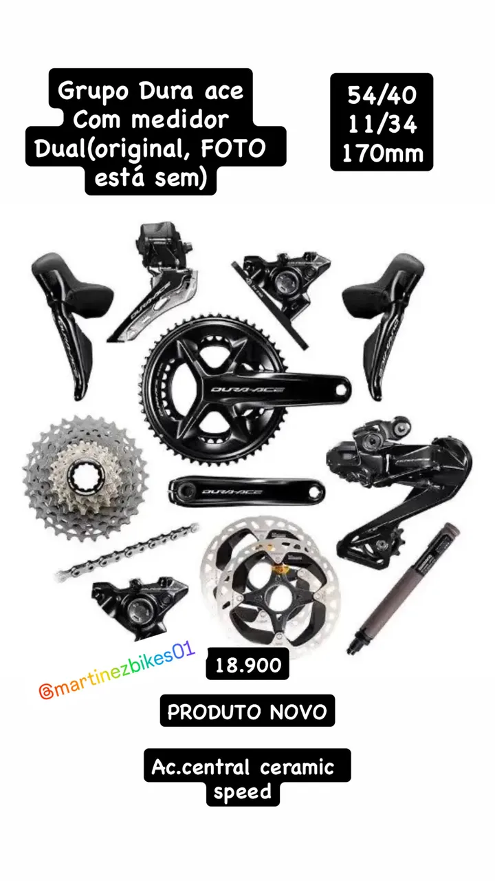 Grupo Dura-Ace Shimano Di2 9070 11v - Ciclismo - Jardim Helena
