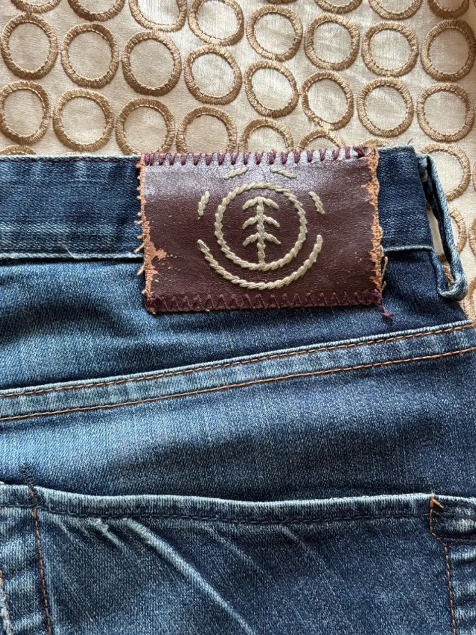 3) calça jeans masculina element denim tam usa 32x34 (br 44) - Foto 6
