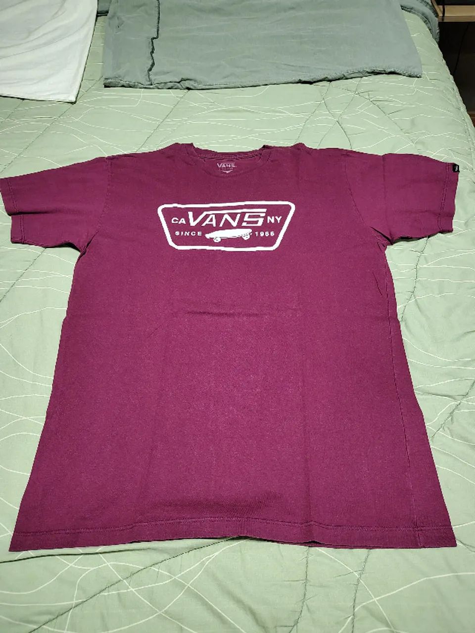 Camiseta Vans Full Patch Bordô - Tam M