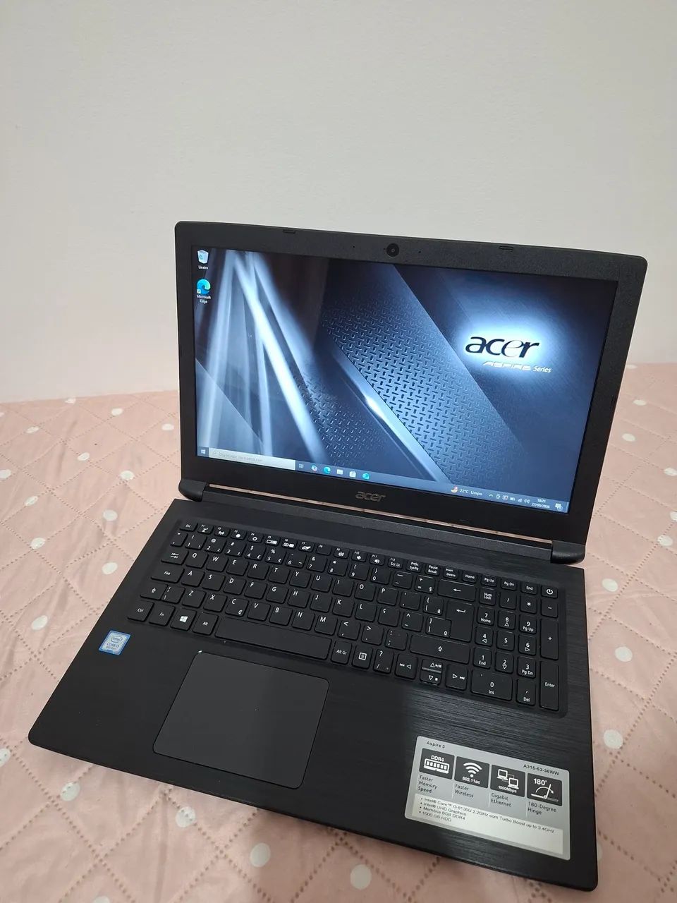 Notebook Acer I3 8130,Memória RAM 8GB DDR 4