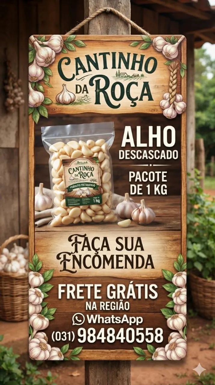Alho descascado
