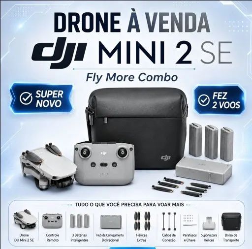 Drone DJI Mini 2 SE Fly More Combo - Foto 2