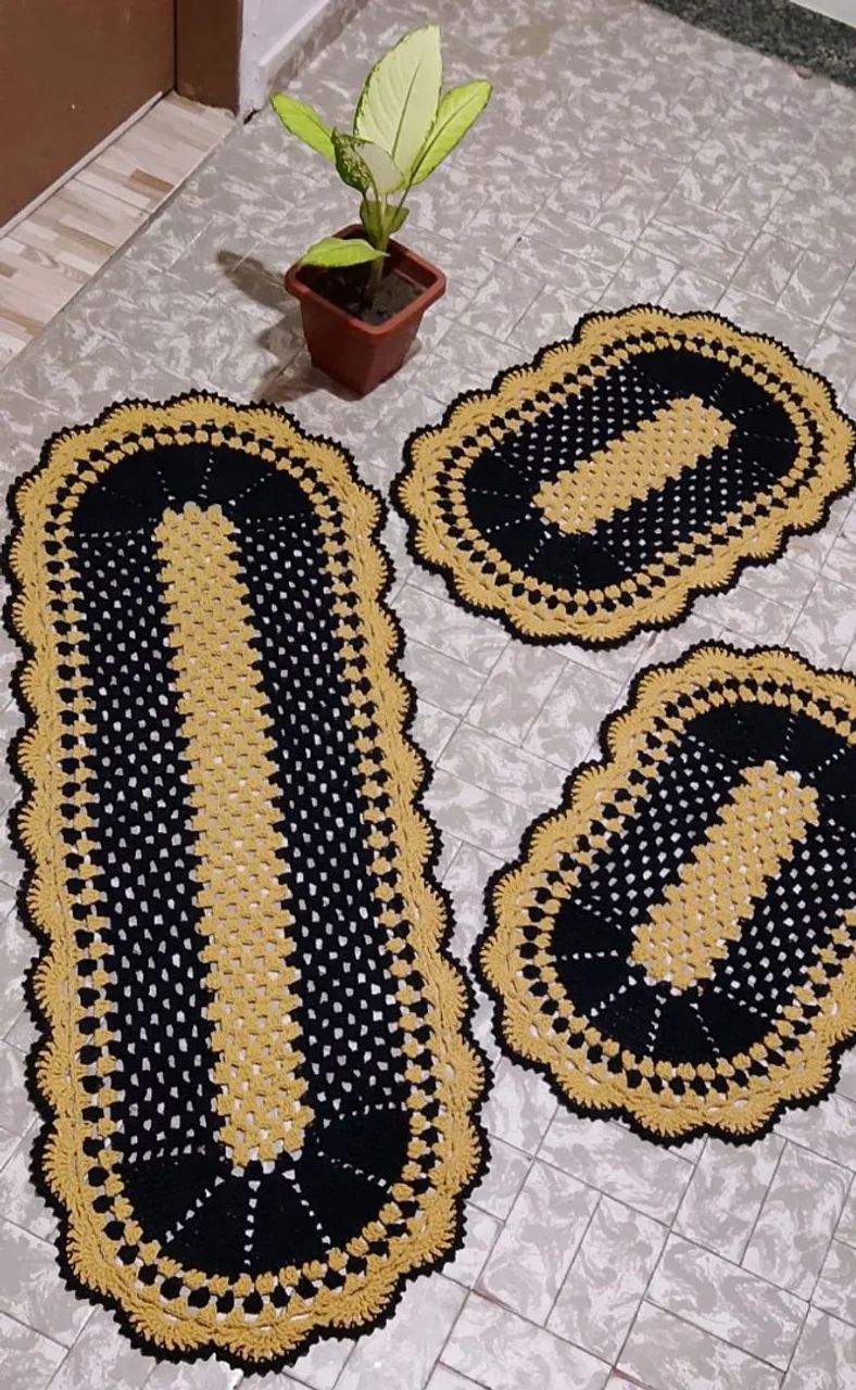Kit passadeira crochê 