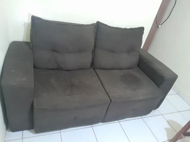 Sofá retrátil 3 lugares 