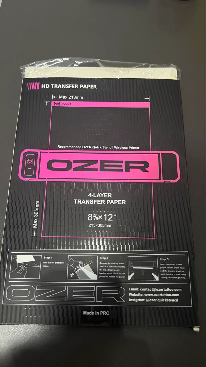 Papel Stencil Térmico Ozer (Pacote com 38 unidades) - Foto 2