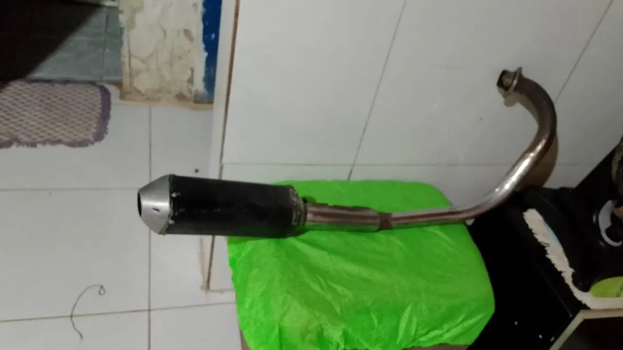 Escapamento adaptada para fan 125 2012 - Foto 2