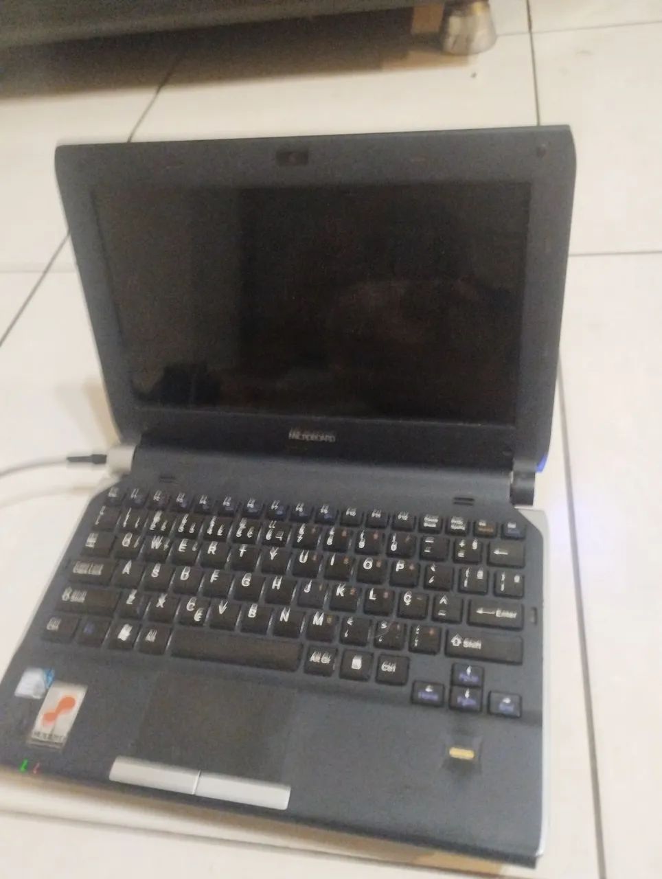 Notebook Microboard com defeito 
