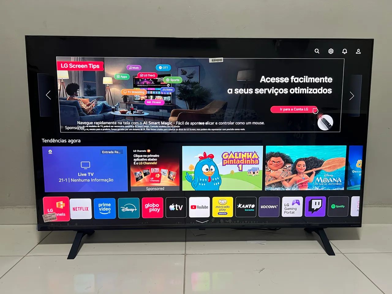 Smart TV LG NanoCell 50 4K Comando de voz