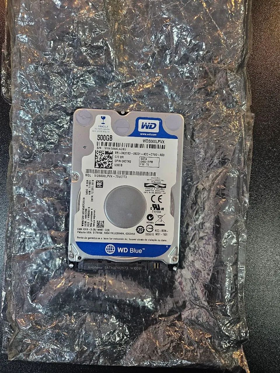 HD WD5000LPVX 500GB