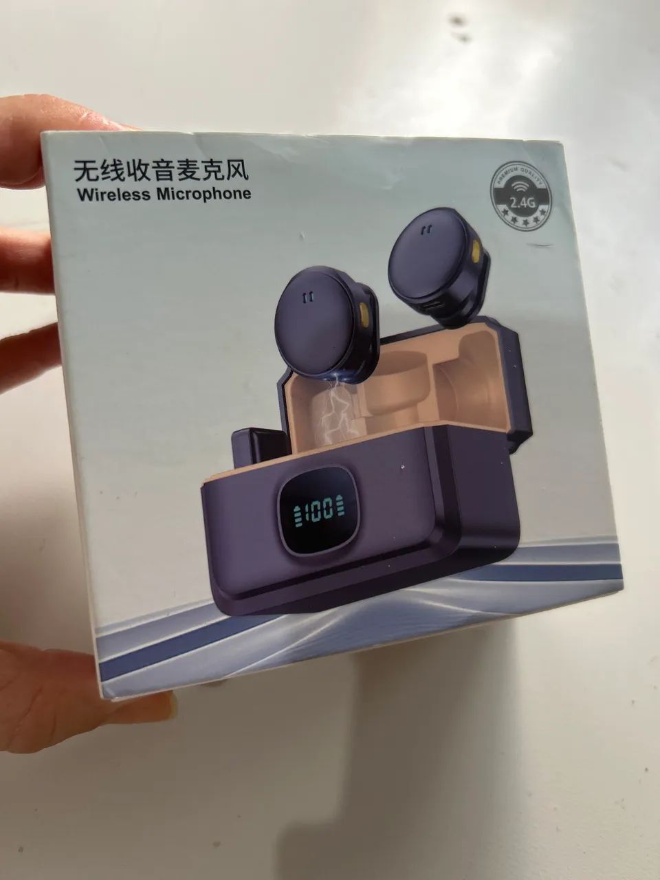 Microfone lapela sem fio iphone e android - Foto 3